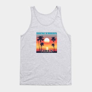 Honeymoon Vibes Palm Vintage Sunset Tank Top